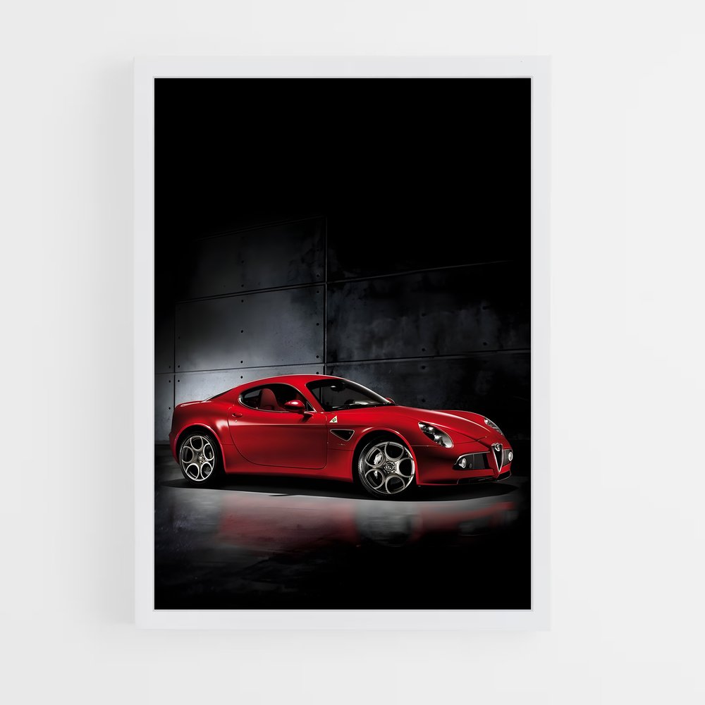 Poster Ferrari Nocturne – affiche Alfa Romeo (vue 3)